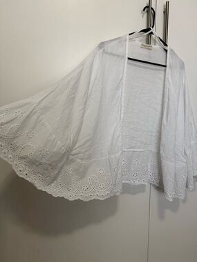 Italian Linen Open-Front Top by Terzo Millennio